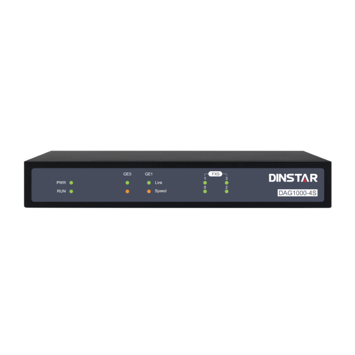 DINSTAR DAG1000-4S(GE) Passerelle VoIP analogique FXS