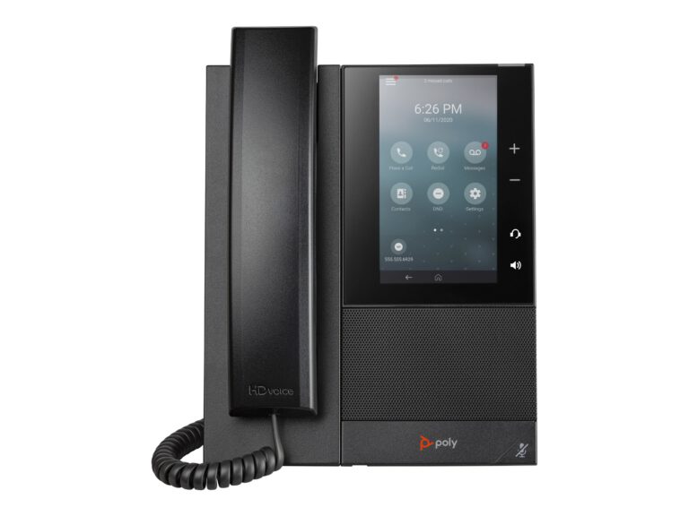 HP - Poly CCX 505 Business Media Phone for Microsoft Teams and PoE-enabled