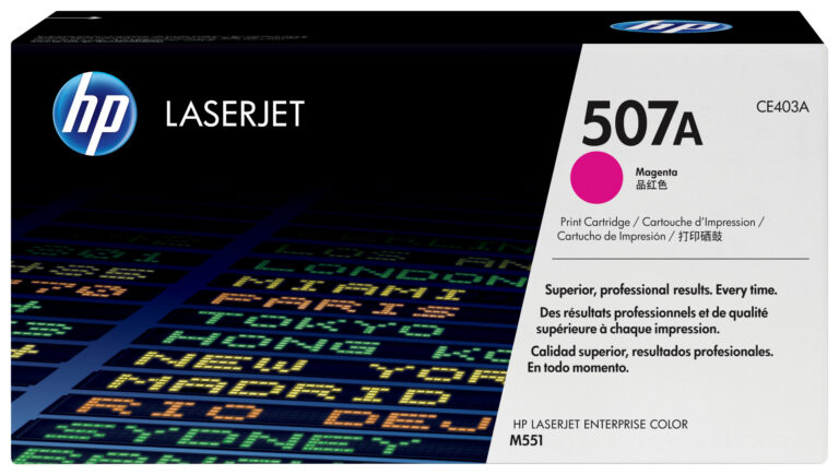 HP 507A Magenta – Toner HP LaserJet d’origine (CE403A)