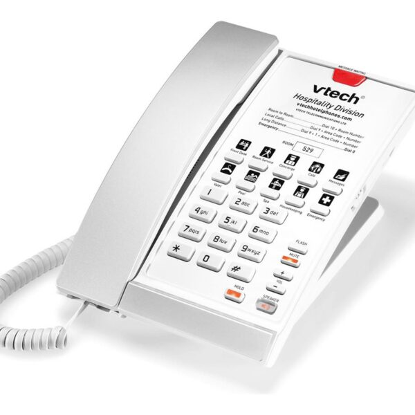 ALCATEL LUCENT ENTERPRISE - Vtech A2210 Silver Pearl poste de bureau et de lit filaire analogique moderne 1 ligne 10 touches d`appel direct – Alcatel-Lucent Enterprise