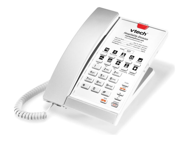 ALCATEL LUCENT ENTERPRISE - Vtech A2210 Silver Pearl poste de bureau et de lit filaire analogique moderne 1 ligne 10 touches d`appel direct – Alcatel-Lucent Enterprise