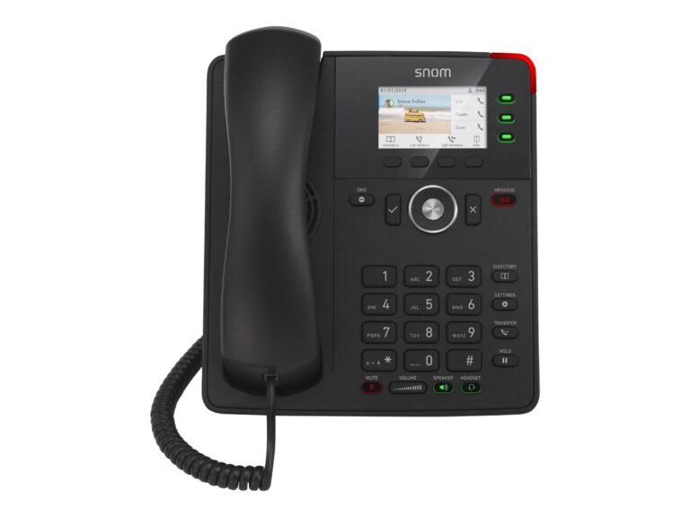 SNOM - D717 Desk Telephone Black