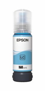 Epson 108 Cyan clair – Bouteille d’encre Epson EcoTank d’origine (C13T09C54A)