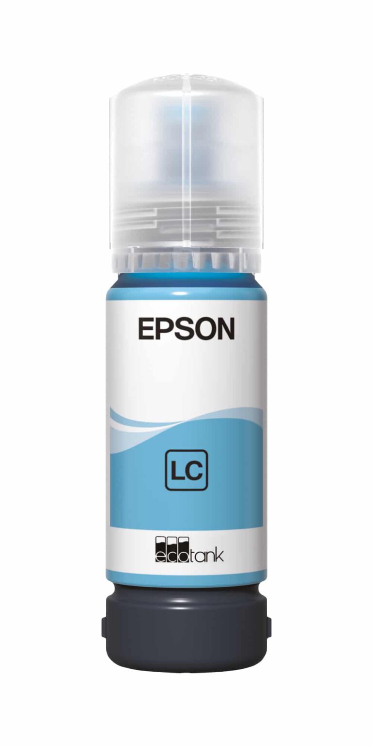 Epson 108 Cyan clair – Bouteille d’encre Epson EcoTank d’origine (C13T09C54A)