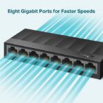 Switch TP-Link LS1008G Non-géré Gigabit Ethernet (10/100/1000) Noir (LS1008G V1) – Image 8