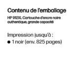 HP 912XL Noir – Cartouche d’encre HP d’origine (3YL84AE) – Image 6