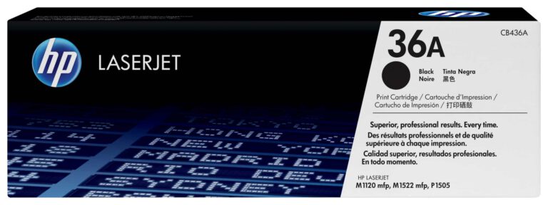 HP 36A Noir – Toner HP LaserJet d’origine (CB436A)