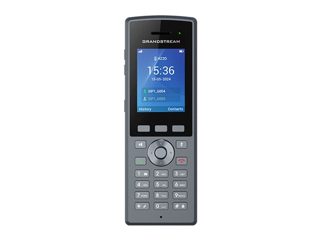 GRANDSTREAM - DP735 - Ruggedized DECT IP phone, 20 SIP accounts, 20 lines, 240x320 (2.4) LCD, 2000mAh Li-ion, 5V/1A Micro-USB PSU