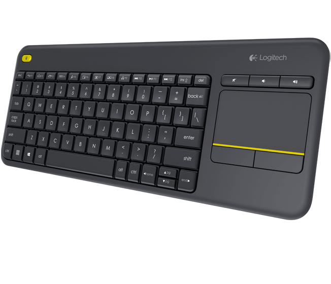 Logitech Wireless Touch Keyboard K400 Plus – Gris Foncé (5099206059276) (920-007129)