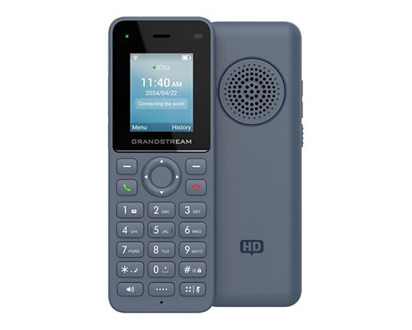 GRANDSTREAM - Wi-Fi 6 IP phone, 2 SIP accounts, 2 lines, 128x160 (1.77) LCD, 1500mAh Li-ion, 5V/1A USB-C PSU