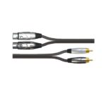 Câble  2 XLR Femelle vers RCA male