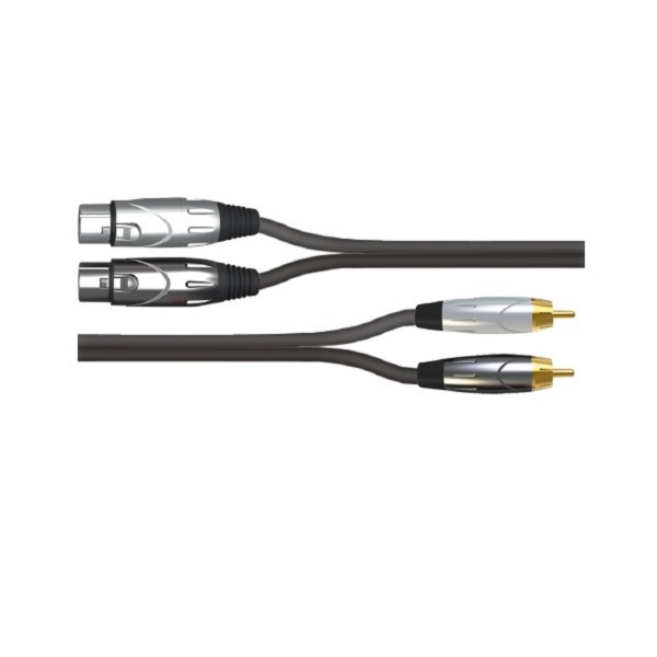 Câble  2 XLR Femelle vers RCA male