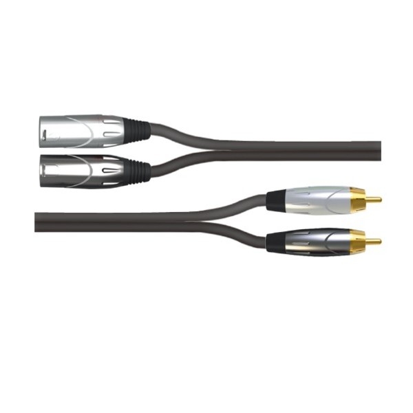 Câble  2 XLR male vers RCA male