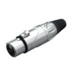 Connecteur XLR femelle Argent métal 5pcs