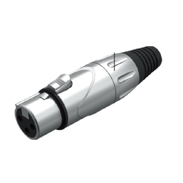 Connecteur XLR femelle Argent métal 5pcs