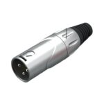 Connecteur XLR male Argent / métal 5 Pcs