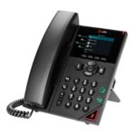 HP - Poly VVX 250 4-Line IP Phone and PoE-enabled