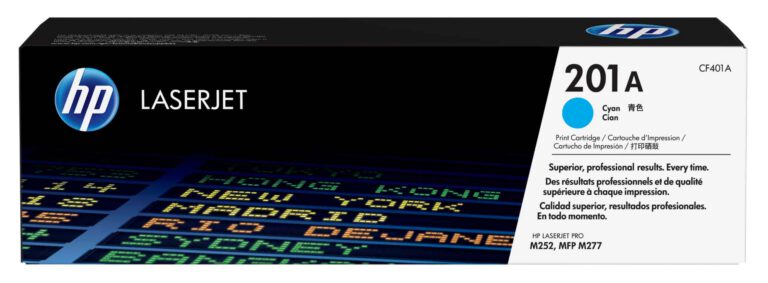 Toner HP 201A LaserJet authentique – Cyan (CF401A)