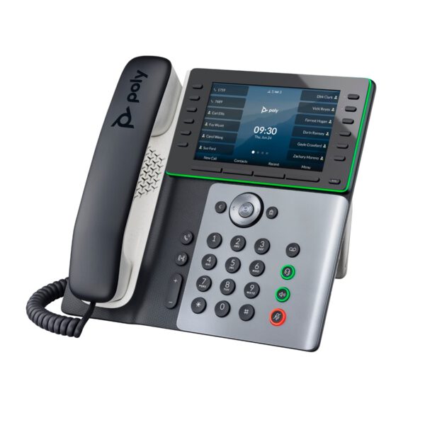 HP - Poly Edge E550 IP Phone and PoE-enabled