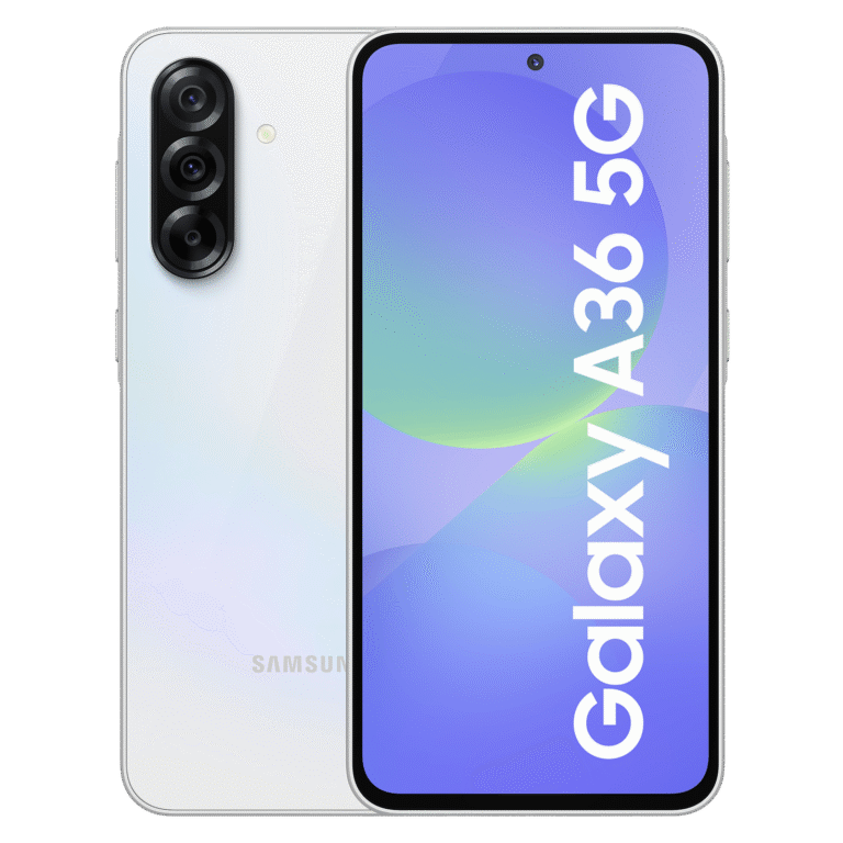 Samsung Galaxy A36 5G – 8 Go + 128 Go, Blanc (SM-A366BZAPMWD)