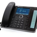 AUDIOCODES - 445HD TAA IP-Phone PoE GbE black with integrated BT and Dual Band Wi-Fi