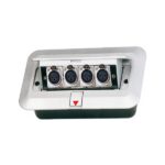 Boite de sol 4 XLR  F