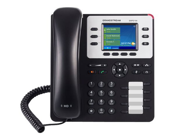 GRANDSTREAM - High-End IP Phone, 3 SIP accounts, 3 lines, 2x GbE PoE, 320x240 (2.8) color LCD, 8 BLF keys, 12V/0.5A PSU