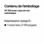 HP 78A Noir – Toner HP LaserJet d’origine (CE278A) – Image 6