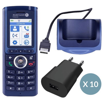 ALCATEL LUCENT ENTERPRISE - 10 x Pack 8234 DECT Handset with Alimentation + Chargeur