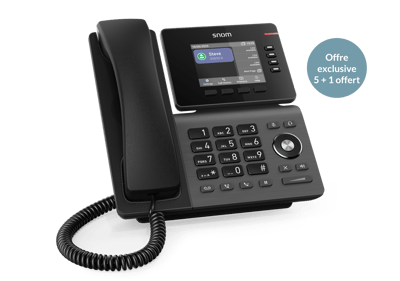SNOM - 5 +1 offert D810W, smart entry professional IP phone