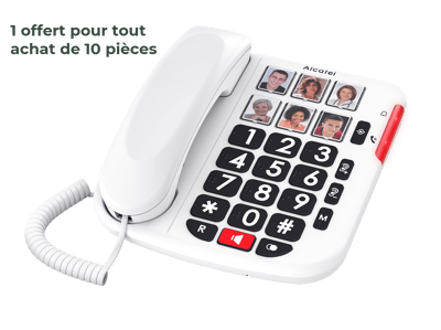 ALCATEL BUSINESS PHONES - Pack 9+1 gratuit Alcatel TMax10+ WHT pour toute commande livrée avant le 31 juillet 2026