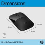 Souris HP double mode Z3700 – Noir (758A8AA) – Image 11