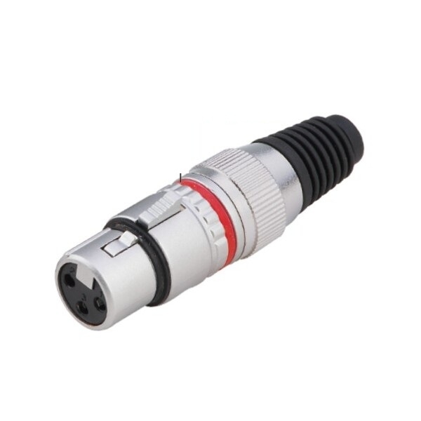 Connecteur XLR femelle chrome 5 Pcs