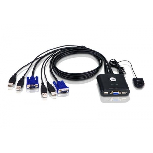 Extender KVM à câble USB VGA à 2 ports
