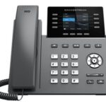 GRANDSTREAM - Professional P Phone, 12 SIP accounts, 8 lines, 2x GbE PoE, Wi-Fi, 320x240 (2.8) color LCD, GBX20 support, 12V/1A PSU