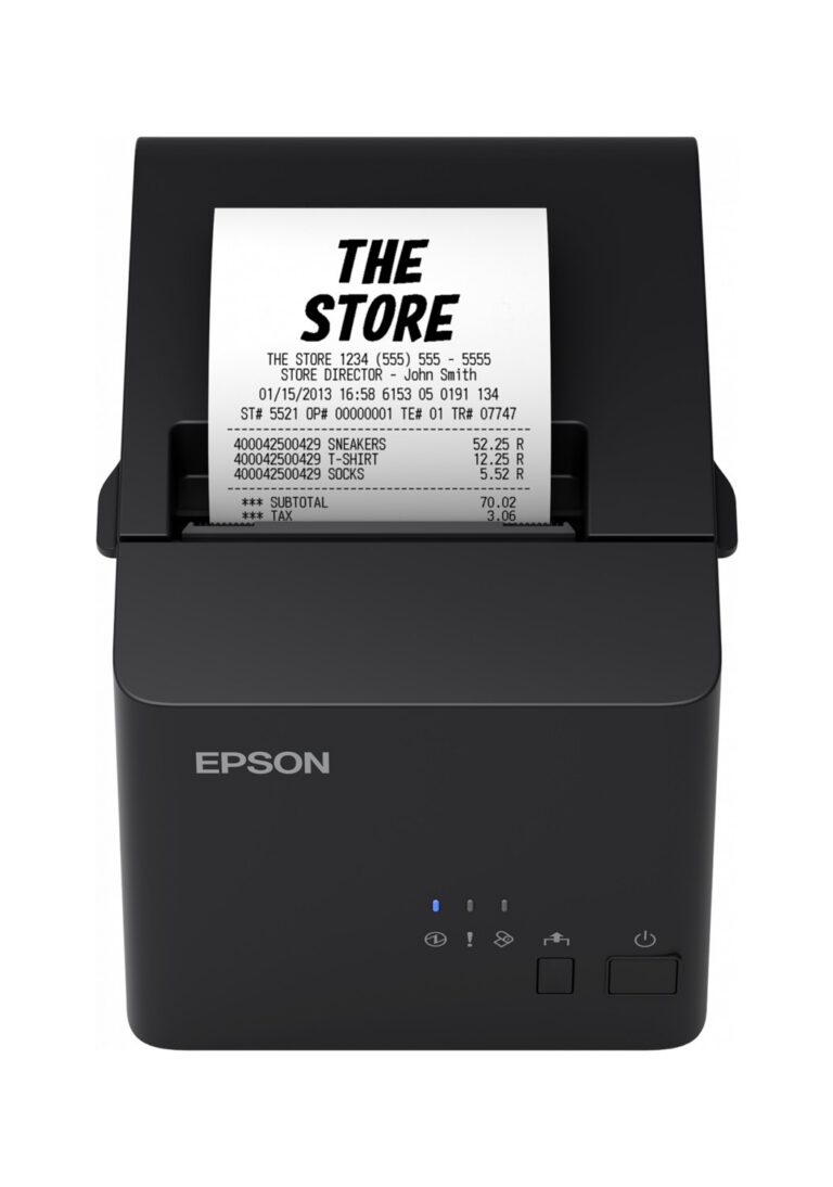 Imprimante de tickets POS Epson TM-T20X (051): USB + Serial, PS, Blk, UK (C31CH26051)