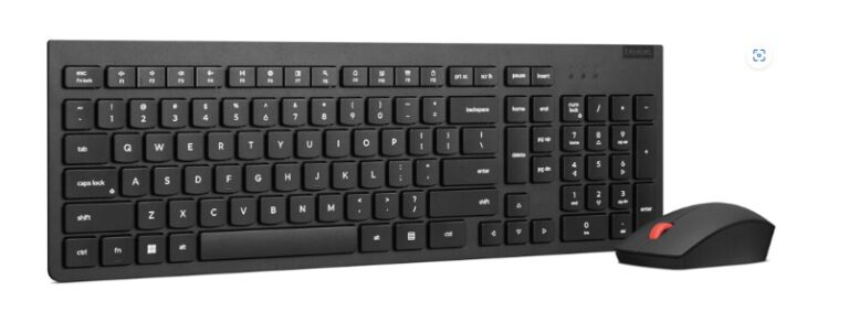 Combiné Lenovo Essential Clavier et Souris sans fil Gen2 – Français (4X31N50719)