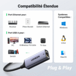 UGREEN Adaptateur USB 3.0 vers Ethernet RJ45 Gigabit 1000 Mbps (50922) – Image 7