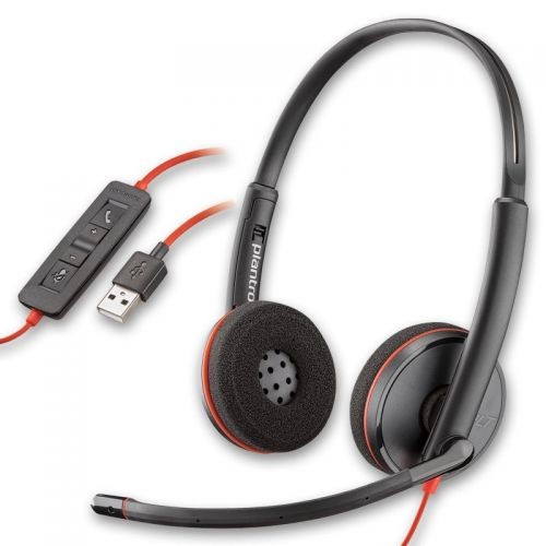 CASQUE PLANTRONICS BLACKWIRE,C3220 USB-A (209745-20) – Poly