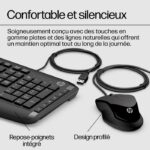 Clavier et souris filaires HP 200 – AZERTY (9DF28AA) – Image 8