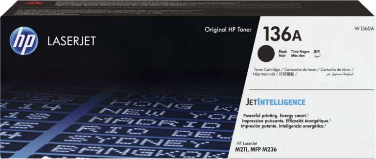 Cartouche de toner HP 136A LaserJet – Noir (W1360A)