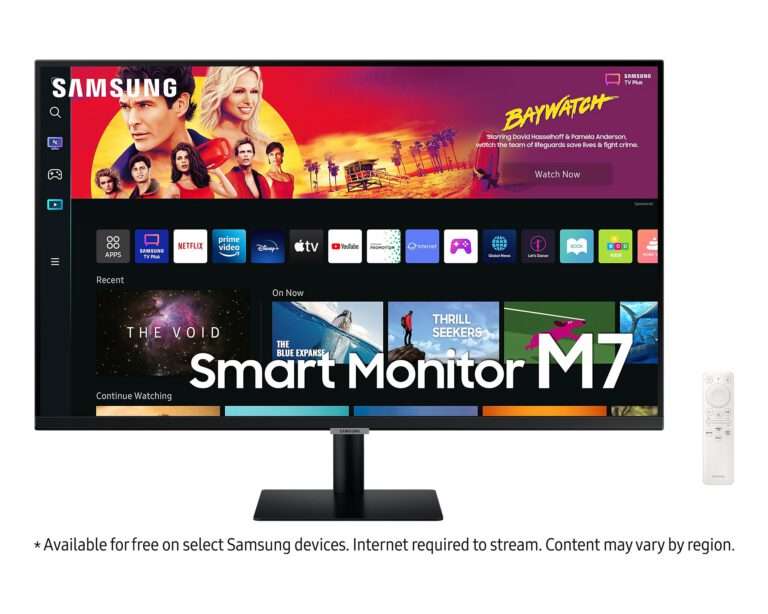 Moniteur Écran SAMSUNG 32″ TV SMART Série 7 4K (LS32BM700UMXZN)