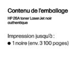 HP 26A Noir – Toner HP LaserJet d’origine (CF226A) – Image 6