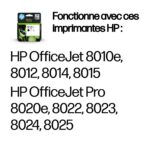 HP 912XL Noir – Cartouche d’encre HP d’origine (3YL84AE) – Image 3