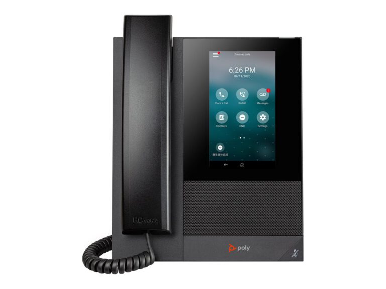 HP - Poly CCX 400 Business Media Phone with Open SIP and PoE-enabled