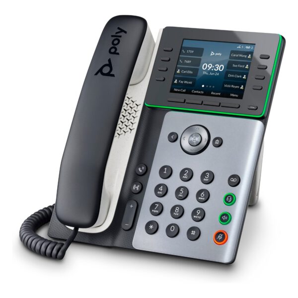HP - Poly Edge E320 IP Phone and PoE-enabled