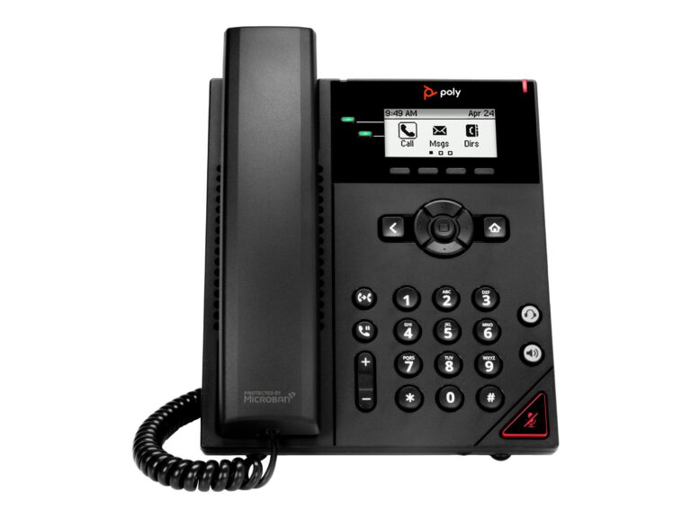 HP - Poly OBi VVX 150 2-Line IP Phone and PoE-enabled
