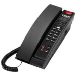ALCATEL LUCENT ENTERPRISE - Vtech Téléphone filaire analogique contemporain noir mat A2211 (Petite) - 1 ligne 5 touches de numérotation abrégée