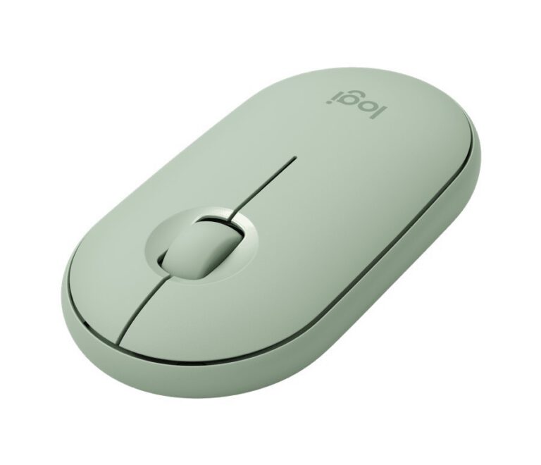 Souris sans fil Logitech Pebble M350 Eucalyptus (910-005720)
