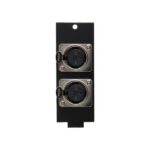 Prise 2x XLR F pour boîte au sol